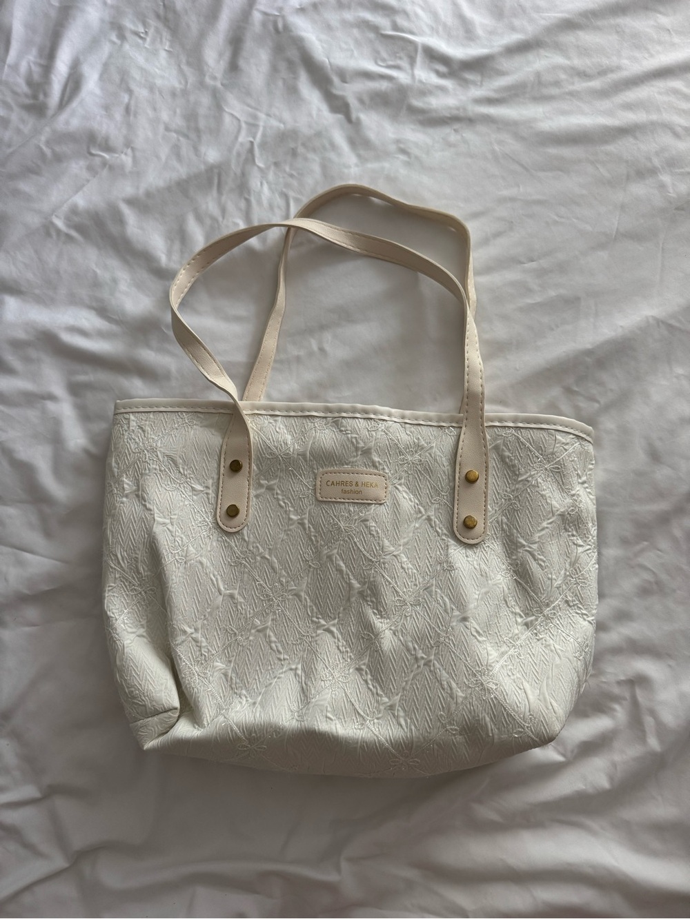 Cream Tote Bag